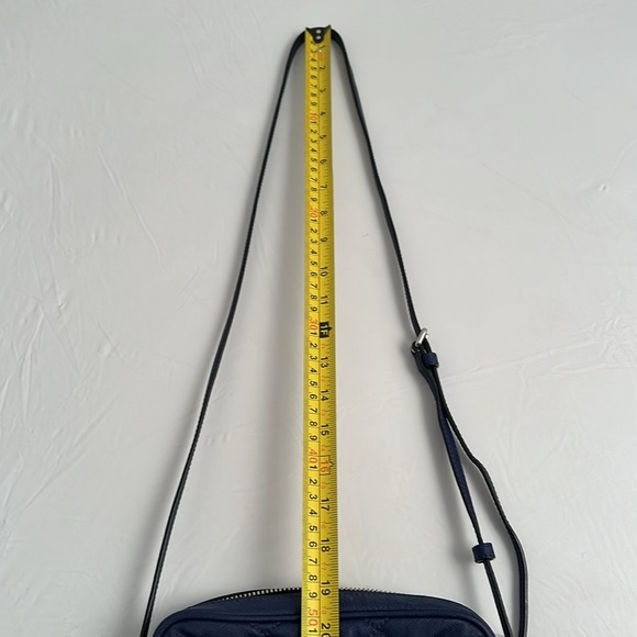 Marc by Marc Jacobs Sally Mineral Blue quilted Saffiano leather crossbody bag - Picture 14 of 15